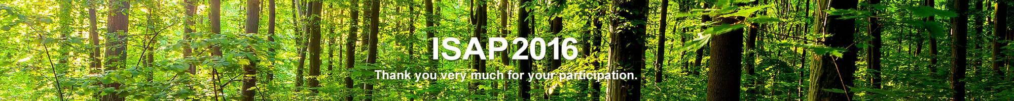 ISAP2016 Programme